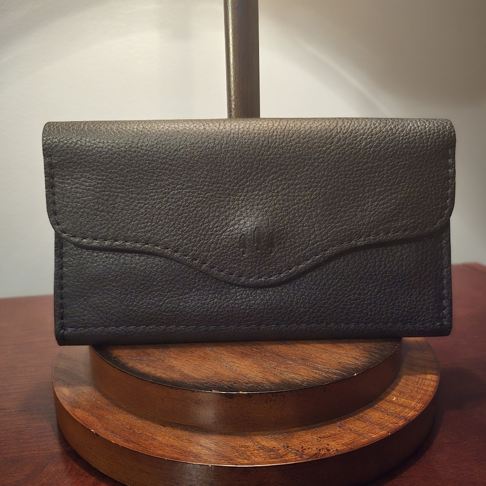 NEW Portland Leather Goods Large Bozeman Wallet/Black